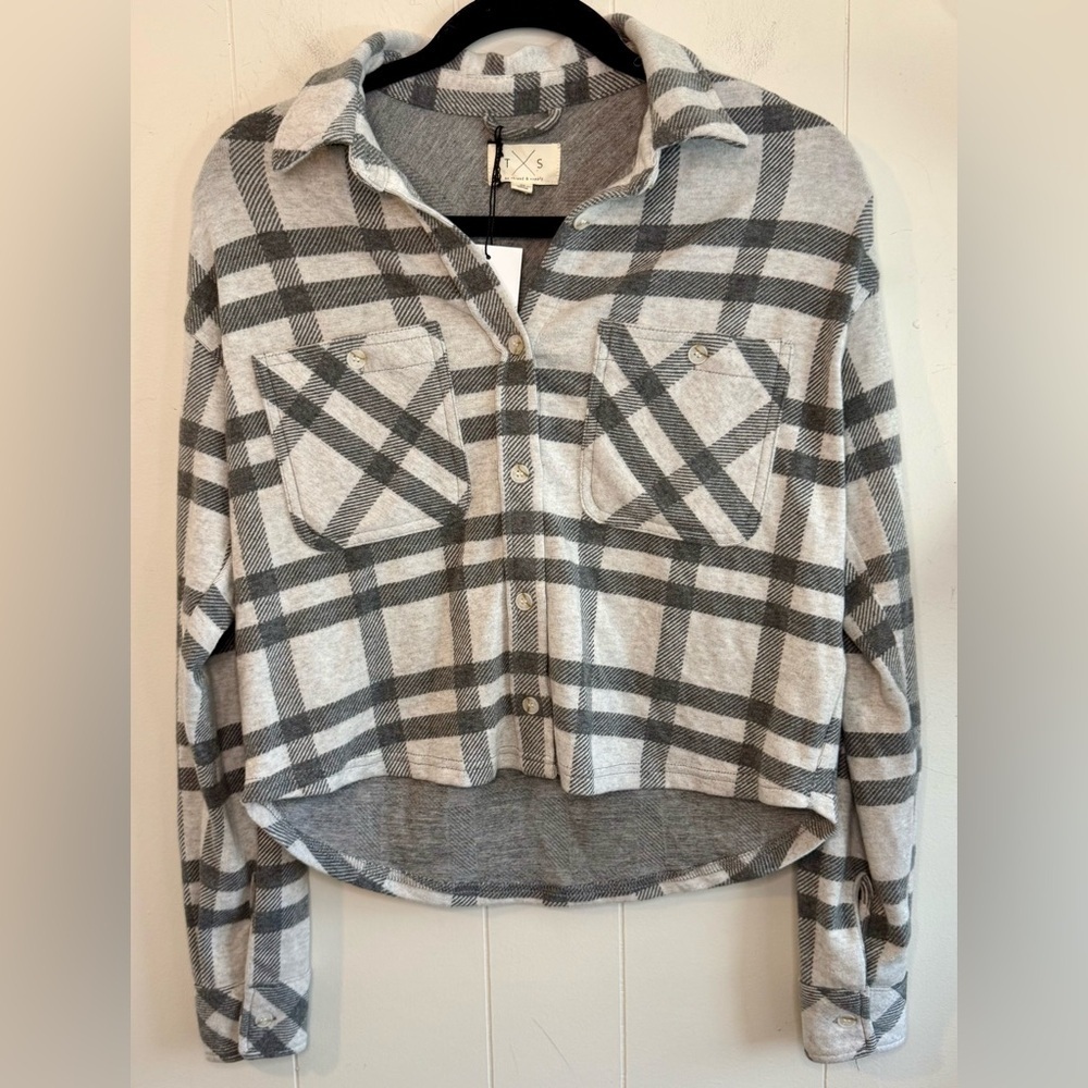 Thread and Supply NWT Lewis Plaid Button Down, Size XS